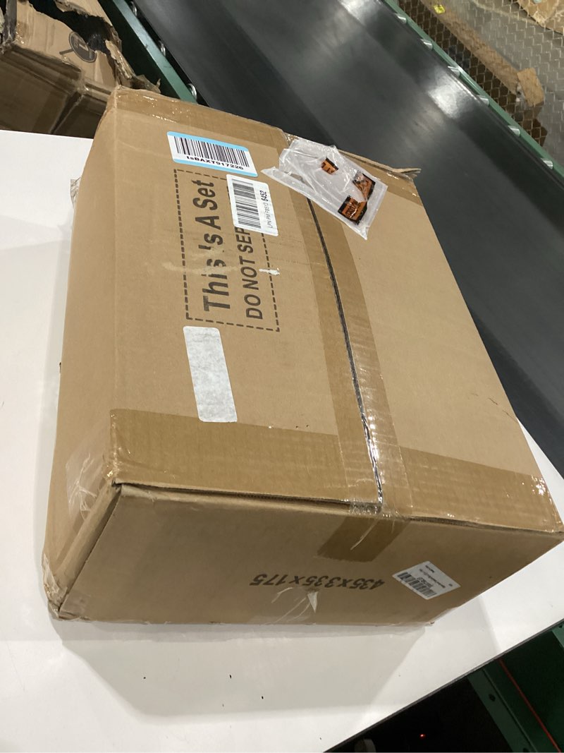 Condition photo showing New/Like New for 6-Pack Black Round Tablecloths, 132 Inches, Stain-Resistant Polyester for 6-8 Ft Round Tables - Washable Table Covers for Weddings, Banquets, Birthday Parties, Events Black 132 In, 6 Pack