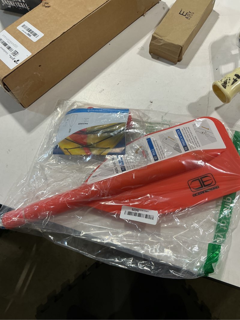 Condition photo showing Good Condition for oceanbroad telescoping emergency paddle 21''-42''?assembling required?/26''-54'' aluminium shaft for kayaking boating canoeing river tubing orange 21''-42''(1-pack)