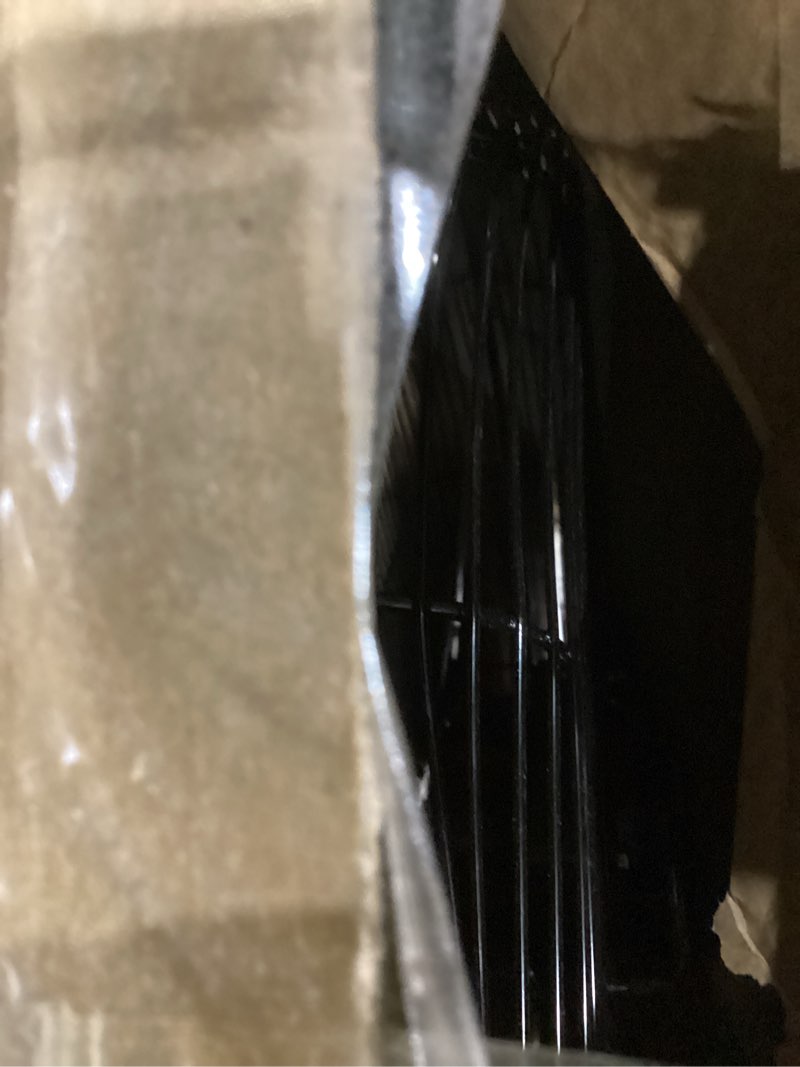 Condition photo showing As Is for Amazon Basics 20" High Velocity Industrial Fan, Floor Fan, with 3 Speeds, Tilt Head, ETL-Listed Safety Compliance, Metal Housing/Blades, Ideal for Industrial/Commercial Space/Garage/Gym, 125W, Black 20 Inch (blades diameter) Black