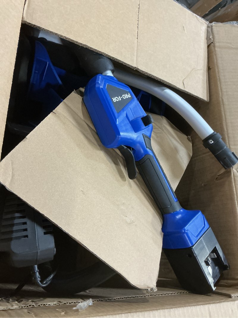 Condition photo showing Good Condition for 40V Cordless Snow Shovel, Lightweight Electric Snow Blower Alternative with 2×4.0Ah Batteries, 13.5" Width, 26.5FT Throw Distance, Battery Powered Snow Removal Tool for Driveway & Walkways