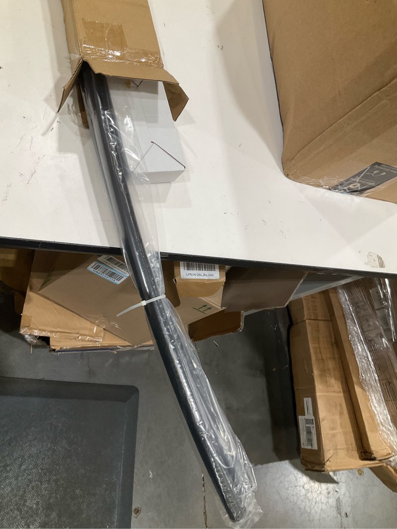 Condition photo showing Good Condition for curved shower curtain rod for bathroom 38-72 inches, adjustable length, curved shower rod, 0.9mm thickness, round shower curtain rods, rotate bracket for large shower space, need drilling, black