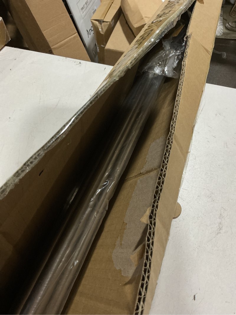 Condition photo showing Good Condition for double curtain rods brushed nickel,room darkening drapery rod 72-144 inches,adjustable 3/4 inches front and 5/8 inches back quality metal rod for window,wrap around design brushed nickel 72-144"