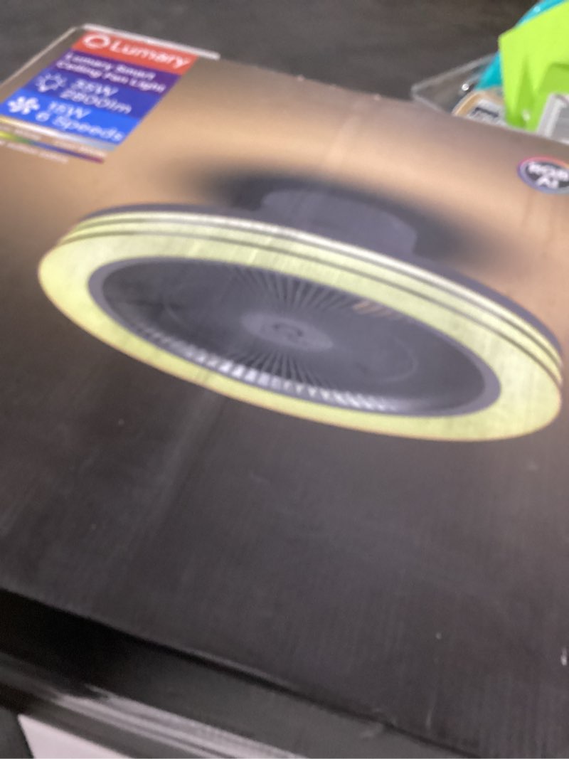 Condition photo showing Good Condition for Lumary Smart WiFi & Bluetooth Ceiling Fan with RGBAI Light, 18 Inch, 6 Speeds, Reversible - Compatib