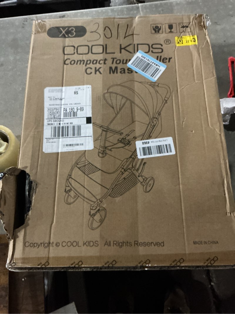 Condition photo showing Good Condition for COOL KIDS Portable Stroller with Automatic Fold?Lightweight Umbrella Stroller with Pop Out Sun Canopy?Compact Strollers for Travel(Black) BLACK-X3