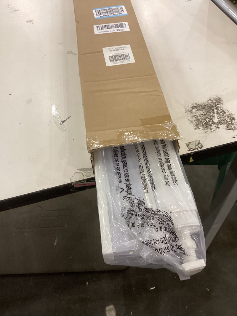 Condition photo showing New/Like New for LazBlinds No Tools No Drill Cordless Cellular Shades, Top Down Bottom Up (TDBU) Honeycomb Shades for Home, Blackout Light Blocking Thermal Insulation Blinds for Windows, 38" W x 72" H, White Blackout - White 38" W x 72" H