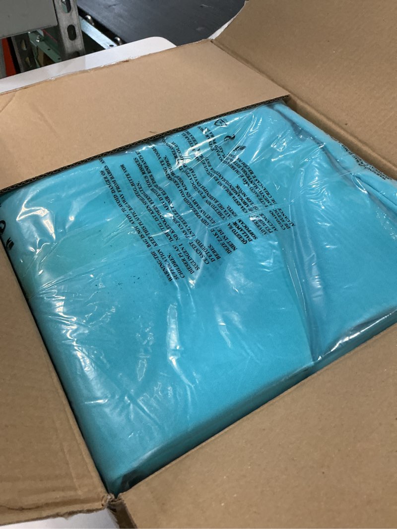 Condition photo showing New/Like New for premium outdoor seat cushion chair cushions for patio furniture 24 l x 24 w x 5 h waterproof & fade resistant deep seat and backrest cushion set with removable covers for chair, sofa lake blue 24*24*5 in