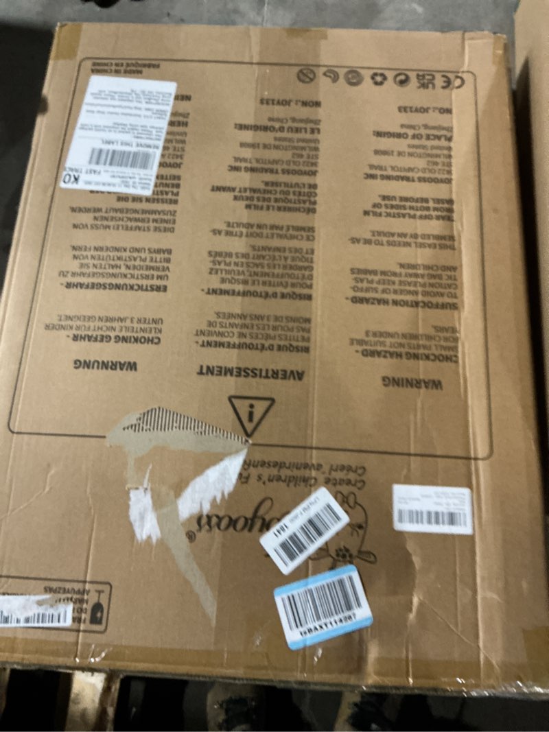 Condition photo showing Good Condition for Joyooss Art Easel for Kids Easel for Toddlers,Adjustable Painting Station Wooden Easel Toddler Easels Kids Board Whiteboard & Chalk Board,Art Easel for Kid Age 4-8 9-12 Kid Easel Rose Red Easel