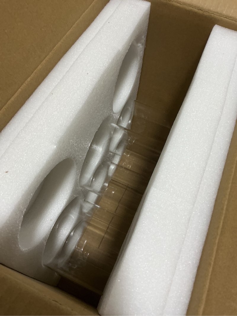 Condition photo showing As Is for clear glass light shade with silver trim - 1-5/8" fitter opening - replacement for chandeliers, wall sconces, pendant lights?vanity & ceiling lights - morden style decor (8 pack) clear glass with black trim 8pack