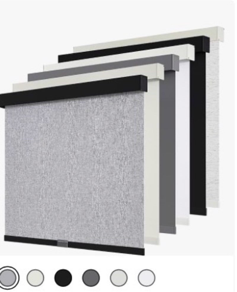 sunoff valance cordless blackout roller shades 38” w x 72” h heather