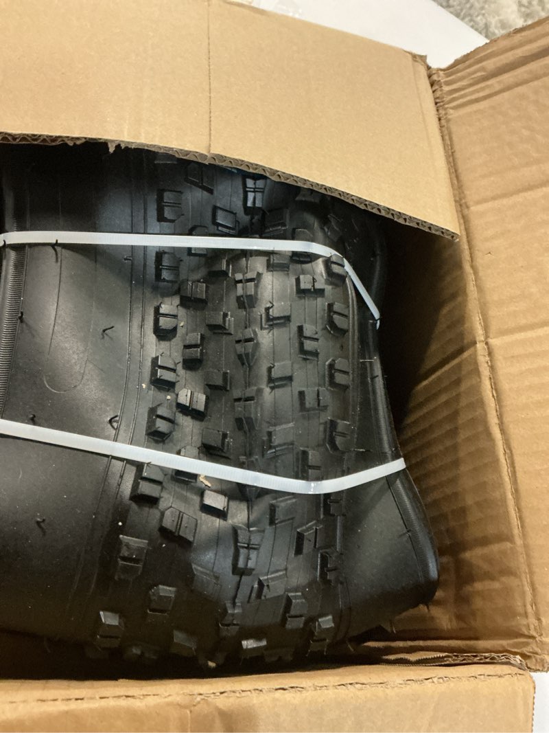 Condition photo showing New/Like New for 26 x 4.0 fat bike tires and tube set, folding 26x4 tire replacement kit with av valve, puncture resistant 26 inch fat tire for e-bike, snow, sand riding (2 pack 26×4.0" folding tires & tubes, 26x4.0)