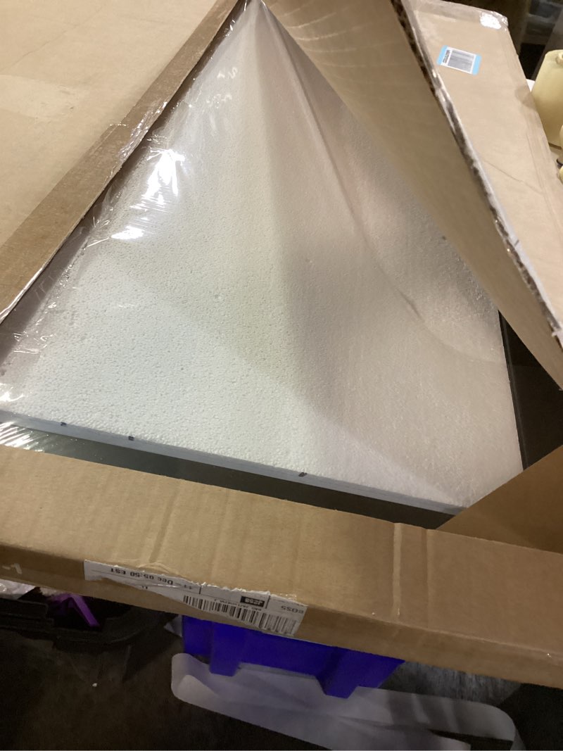 Condition photo showing New/Like New for Frame Amo 24x34 Black Solid Wood Poster Frame, White Mat for 20x30 Image, Tempered Glass Front, 1.5 inch Wide, 1 inch Thick, High-End, Heavy-Duty, Gallery Grade & Acid-Free Black 24x34