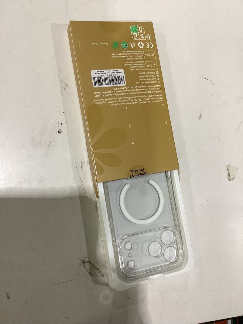 Condition photo showing Good Condition for miracase for iphone 17 pro max case 6.9" full-body phone case with built-in glass screen protector& full camera protector,[magnetic with magsafe] drop proof 17 promax cover, clear iphone 17 pro max clear