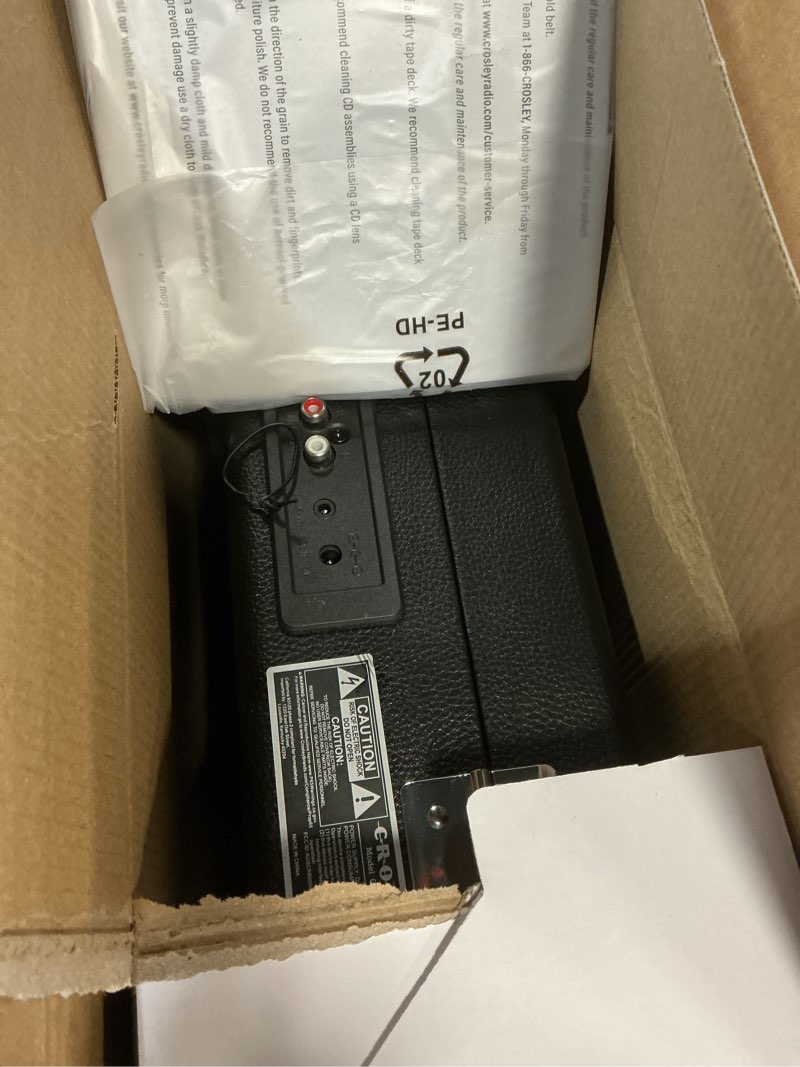 Condition photo showing Good Condition for Crosley CR8005F-BK Cruiser Plus Vintage 3-Speed Bluetooth in/Out Suitcase Vinyl Record Player Turntable, Black/Red