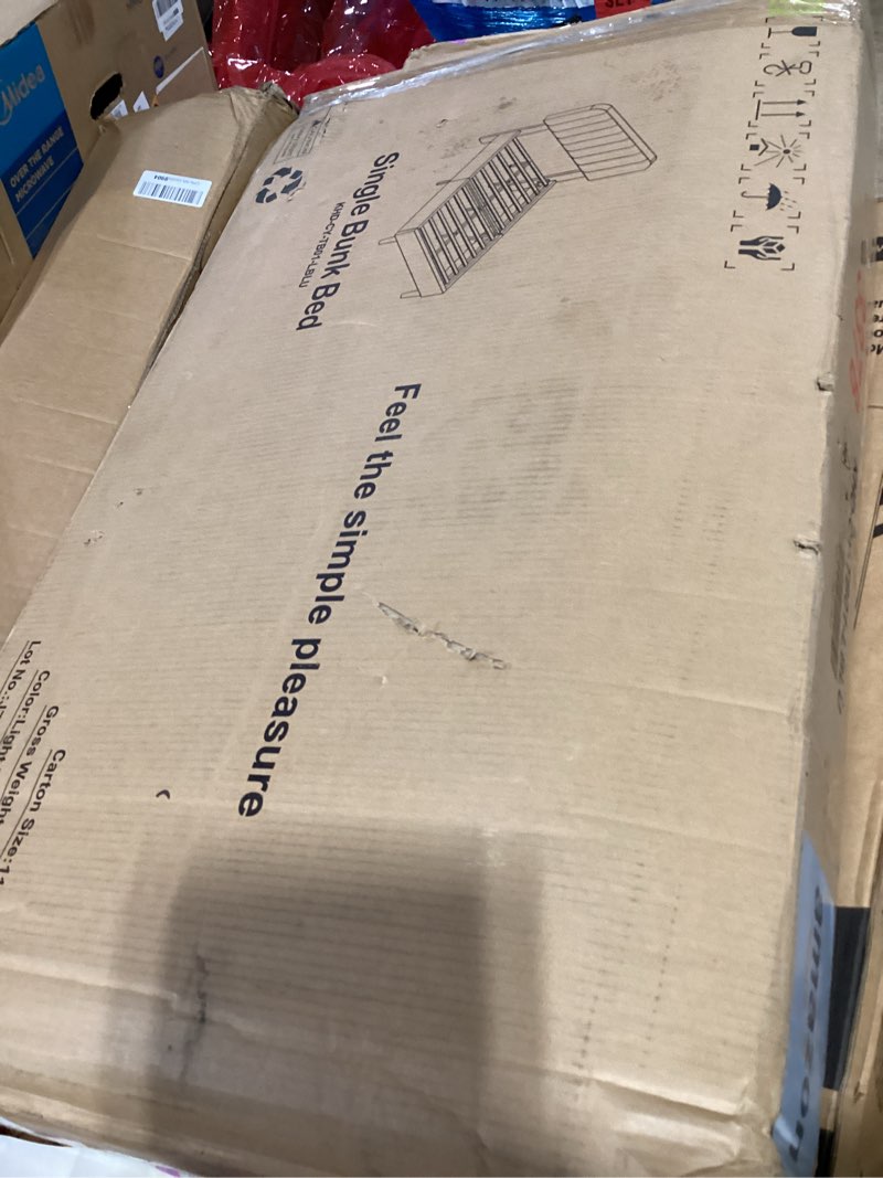 Condition photo showing Good Condition for vecelo twin size bed frame with upholstered headboard, velvet platform bedframe mattress foundation, strong wood slat support, no box spring needed,sky blue bed frame sky blue twin