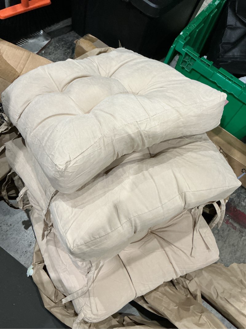 Condition photo showing Good Condition for set of 7 seat cushions | seat cushion | for indoor and outdoor |