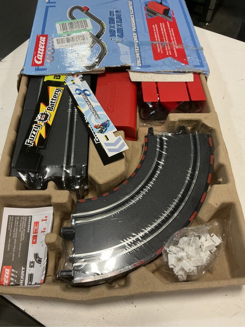 Condition photo showing Good Condition for carrera go battery operated 1:43 scale slot car racing toy track set with jump ramp for kids ages 5 years and up, mario kart