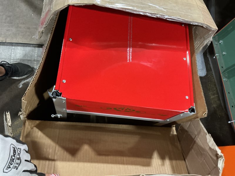 Condition photo showing As Is for VEVOR Commercial Popcorn Machine, 12 Oz Kettle, 1440 W Countertop Popcorn Maker for 80 Cups per Batch, Theater Style Popper with 3-Switch Control Steel Frame Tempered Glass Doors 1 Scoop 2 Spoons, Red 12OZ Tabletop Red