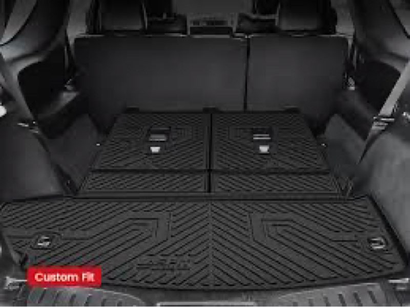 LASFIT Trunk Mat for Dodge Durango 2011-2026, Fit 2nd Row Bench Seating(7seats) & 2nd Row Bucket Sea