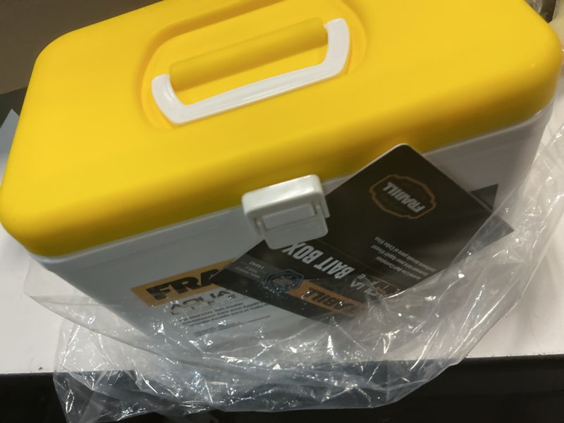 Condition photo showing Good Condition for frabill bait box with aerator | live bait storage cooler with portable aerator | 8-quart capacity