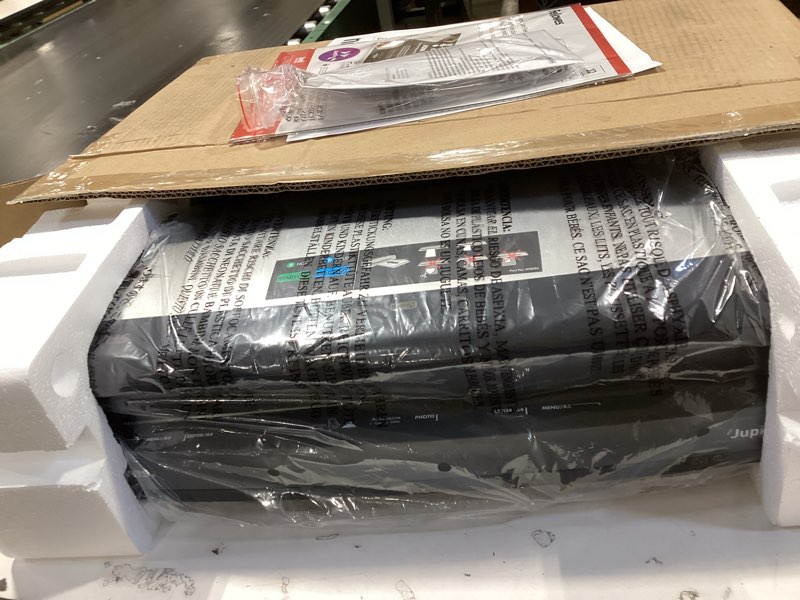 Condition photo showing New/Like New for Fellowes Jupiter 2 125 Laminator with 10 Pouches, 12.5 Inch (5734101), Black & Grey
