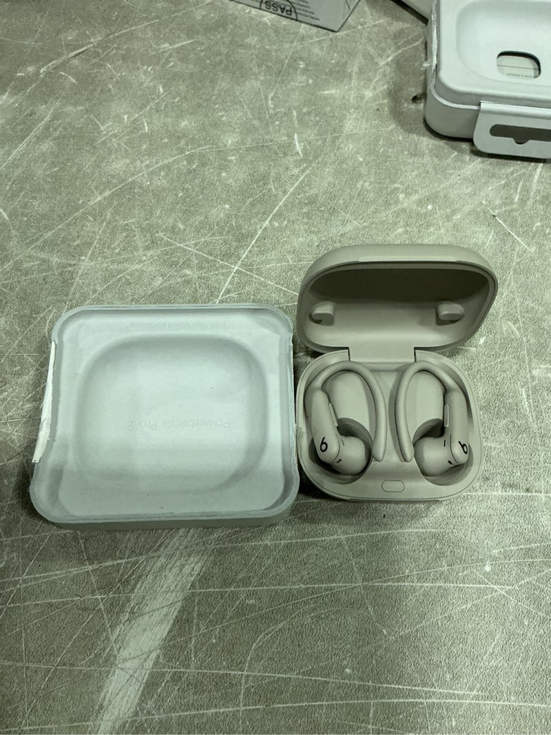 Condition photo showing Good Condition for beats powerbeats pro 2 - wireless noise cancelling workout earbuds with secure- fit earhooks, up to 45-hour battery with charging case, sweat & water resistant, heart rate monitoring - quick sand quick sand powerbeats pro 2