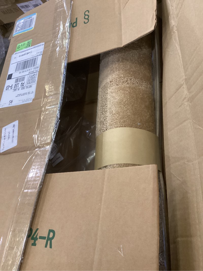 Condition photo showing As Is for PURE ERA Carpet Stair Tread Landing Mat Tape Free Self Adhesive Non Slip Skid Resistant Indoor Doormat Area Rug Floor Mat for Kitchen Bathroom Workstations Washable 2' X 3' Khaki Rectangular 2 x 3 Feet (Rectangular)