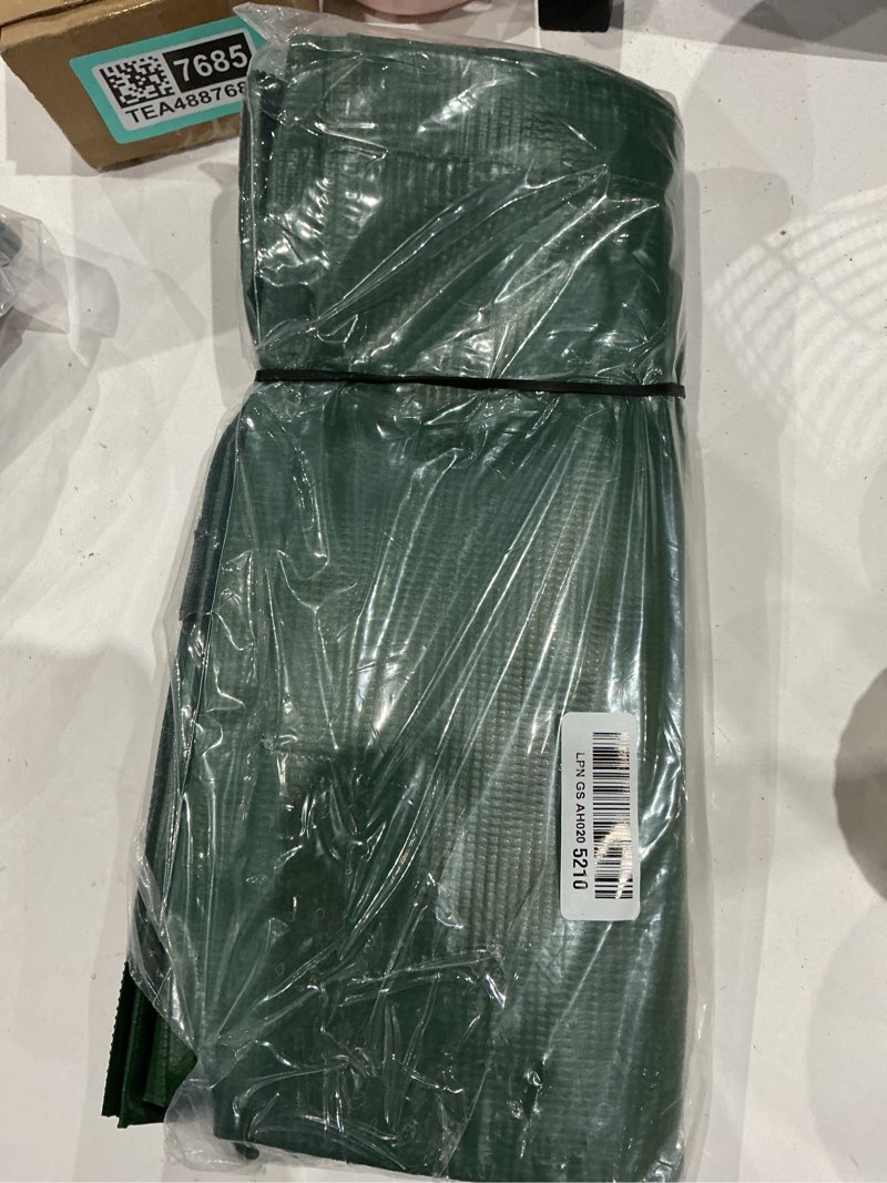 Condition photo showing As Is for 2 pcs 15 gallon adjustable diameter tree ring watering bag pe slow release watering bags drip irrigation water pouch automatic drip system for thick trees newly planted tree fruit established trees