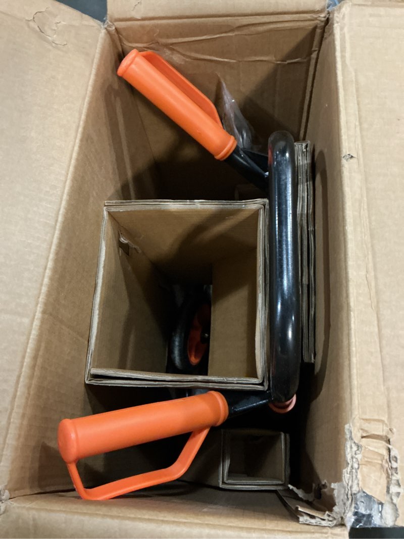 Condition photo showing Good Condition for stair climbing hand truck 440lb?heavy duty dolly cart for stairs?thickened upgraded steel tube folding stair climbing trolley with six wheels and telescoping handle orange