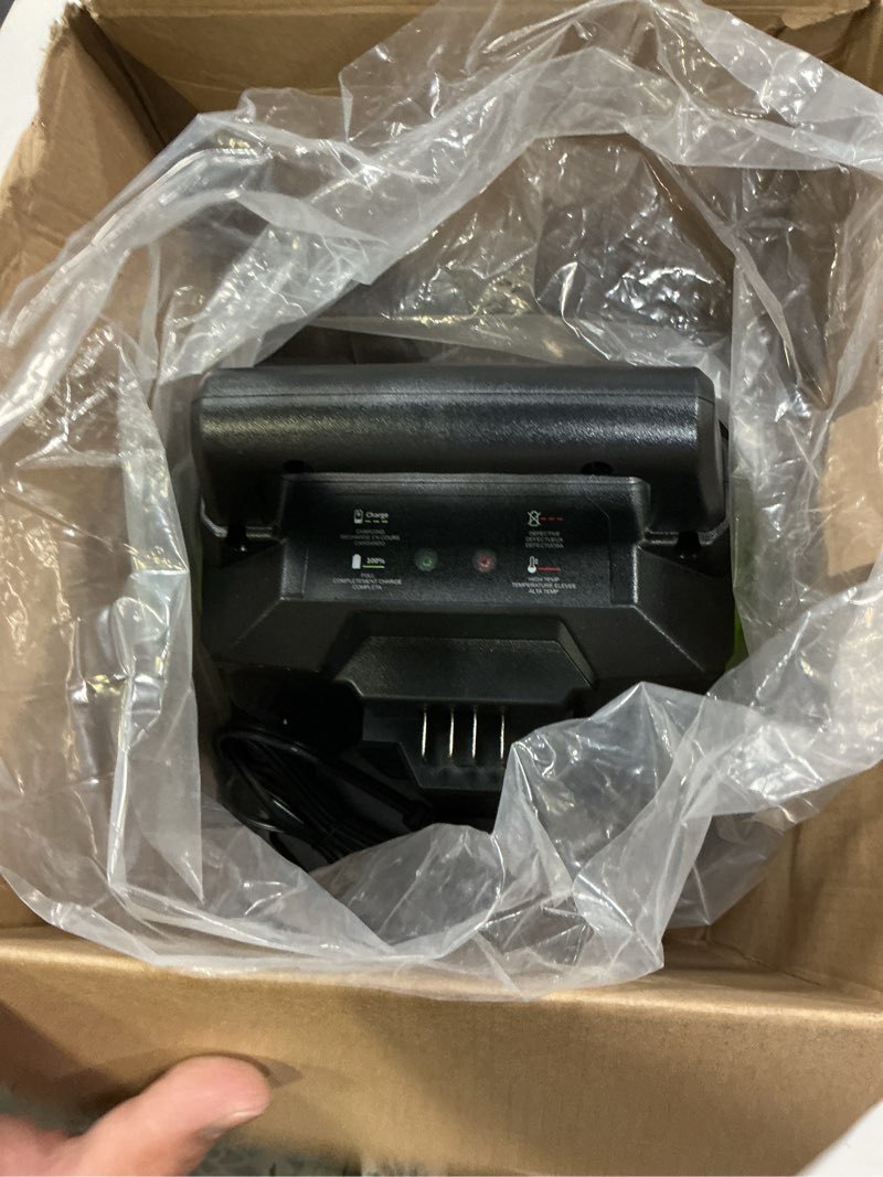 Condition photo showing Good Condition for Dual Ports Replacement Charger for EGO 56V Battery Charger CH2100 CH3200 CH5500 CH2800D, Compatible with EGO Power+ 56V ARC Lithium Batteries BA1400T BA2242T BA2800T (Batteries Not Included)