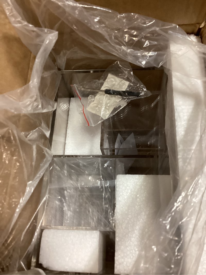 Condition photo showing New/Like New for gilpwa diaper caddy, baby changing table organizer, detachable clear acrylic diaper storage for wipe dispenser, wipe warmer and other diapering essentials transparent 16.4x6x8.6