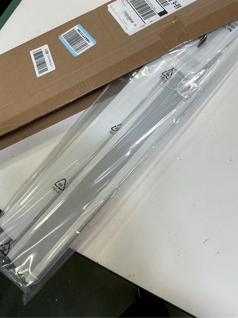 Condition photo showing item condition for LazBlinds No Tools No Drill Cordless Cellular Shades, Top Down Bottom Up (TDBU) Honeycomb Shades for Home, Blackout Light Blocking Thermal Insulation Blinds for Windows, 32" W x 64" H, White Blackout - White 32" W x 64" H
