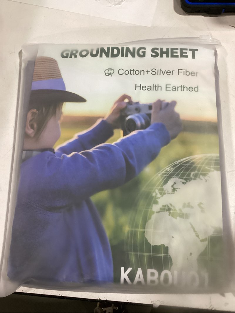 Grounding Sheet, Full Size Grounding Flat Sheet with Silver Fiber Grounded Bed Sheet Earth Product f