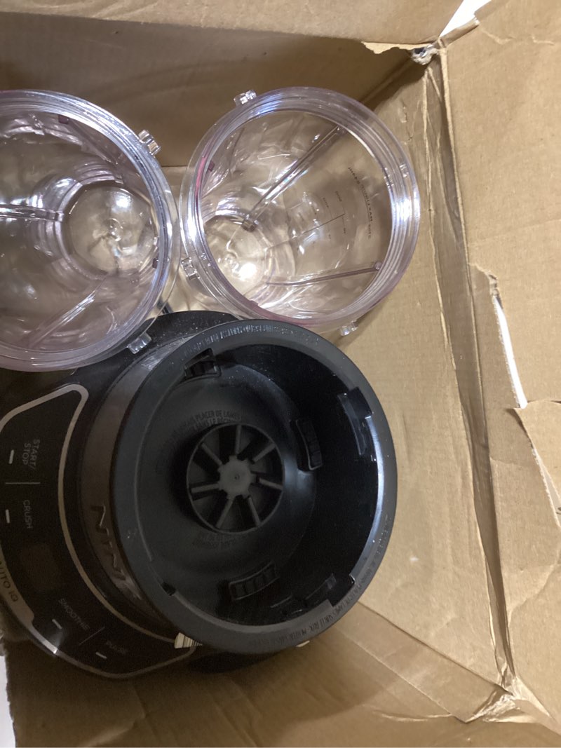 Condition photo showing Good Condition for ninja | blender | nutri pro | single serve | for smoothies, salsa, shakes and frozen drinks | includes 2 smoothie cups & lids | crushes ice, fruit & veggies |silver | bn401 auto blend 1000-peak-watts