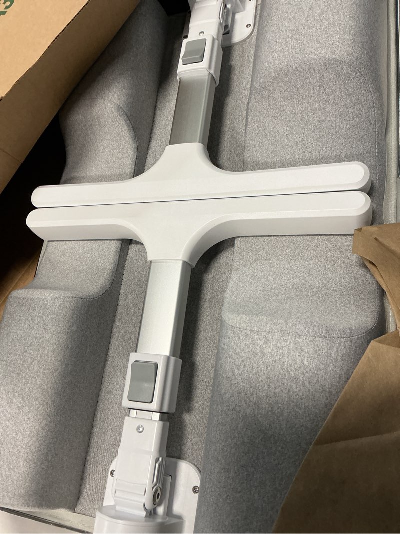 Condition photo showing Good Condition for foldwise 2-in-1 lap & bed desk with soft cushions - adjustable height & angle, foldable laptop stand for bed & couch - wrist rest, ipad holder, stopper & non-slip leather - bed table for adults & kids white(grey)
