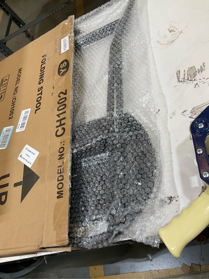 Condition photo showing As Is for folding stool