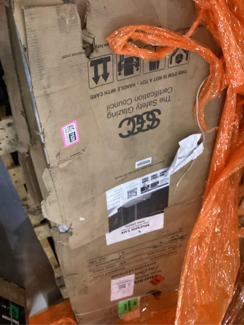 single sliding shower glass door