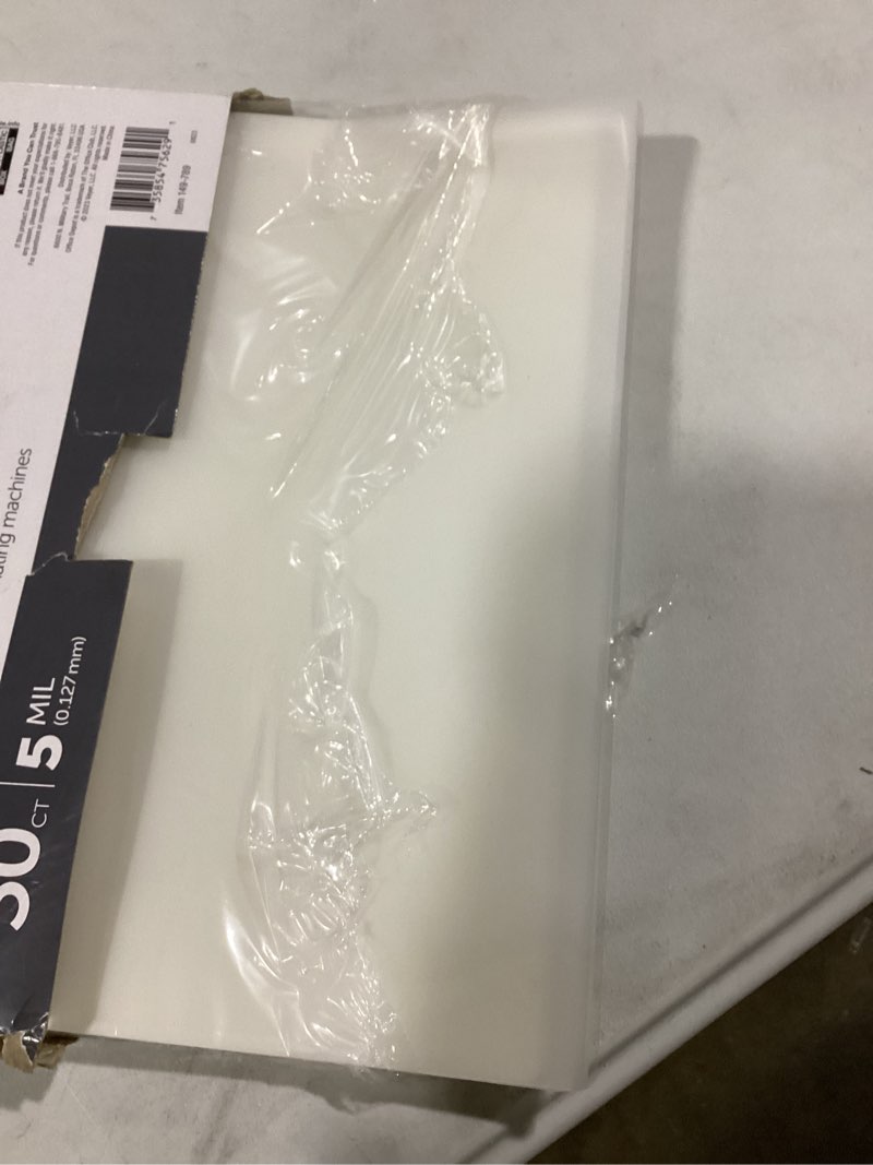 Condition photo showing Good Condition for office depot® brand laminating pouches, letter size, 5 mil, clear, pack of 50