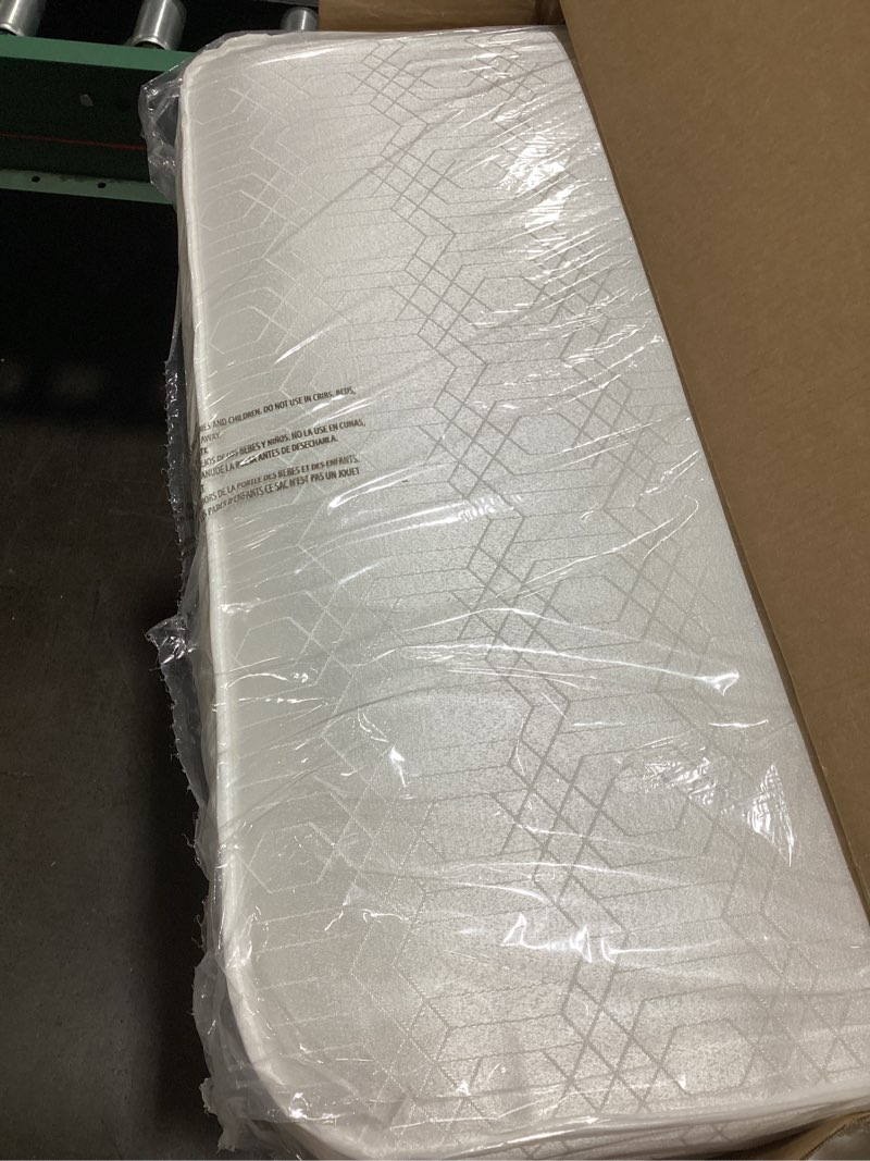 Condition photo showing New/Like New for Sealy Baby Posturepedic Grace Hybrid - Firm 2 Stage Breathable Crib Mattress with Waterproof Barrier - GREENGUARD Gold Certified, Soy-enhanced Foam for Infants and Toddlers, Made in the USA (52x28")