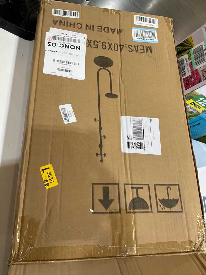 Condition photo showing As Is for coat rack,metal free standing coat stand with marble base, hall coat tree with 6 hooks and storage tray,68.9 inch tall, for coats, hats, bags, for entryway, hallway, bedroom u-gold