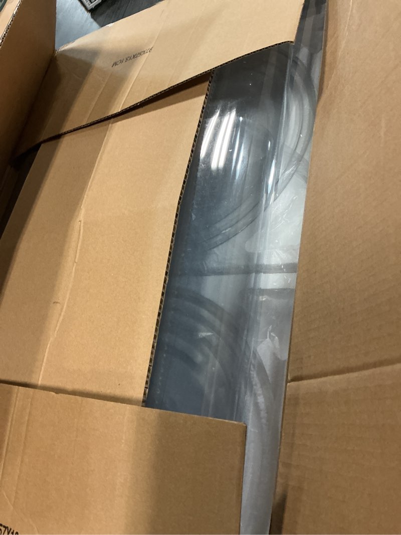 Condition photo showing Good Condition for putros cylinder pedestal stands 3pcs clear round cylinder pedestal display plinth pillars for wedding party decor 35.4''(l),29.5''(m),23.6''(s)