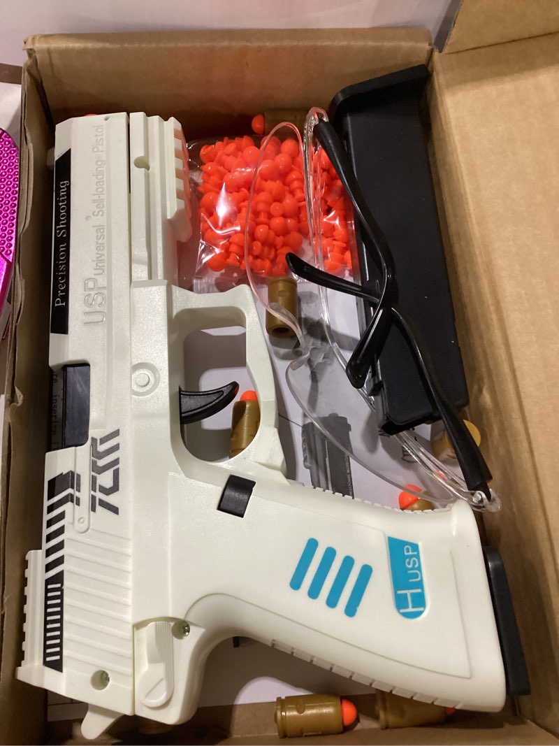 Condition photo showing Good Condition for toy gun pistol, automatic shell ejection toy gun, automatic reloading rebound pistols for shooting game educational toys gifts for kids boys girls