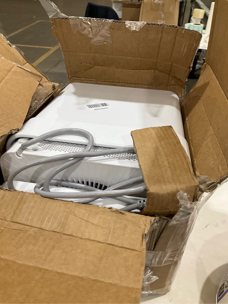 Condition photo showing As Is for Midea Cube 20 Pint Dehumidifier for Basement, Up to 1,500 Sq. Ft. dehumidifier with drain hose, ENERGY STAR Certificated, Smart Control, Compatible with Alexa, White