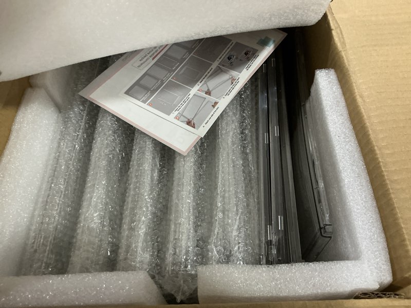Condition photo showing Good Condition for clear shoe storage boxes 6 pack, size 13 acrylic shoe box stackable large sneakers display case with magnetic door hat collectibles handbag purse organizer for closet clear large size 14 6