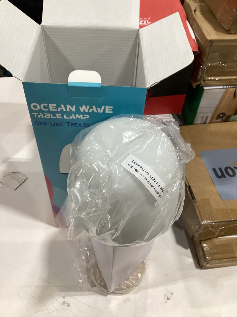 Condition photo showing Good Condition for shower lamp - waterproof bathroom lamp with 16 color ocean wave projector, rechargeable shower light with touch & remote control, cordless light for inside shower/bathtub beige