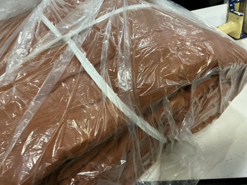 Condition photo showing Good Condition for european linen dream quilt set, king/cal king, terracotta