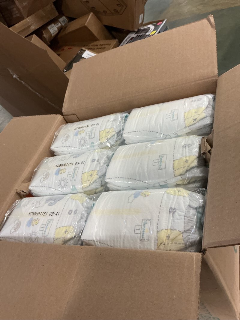 Condition photo showing New/Like New for Pampers Swaddlers Diapers Size 1  198 Count (Select for More Options)