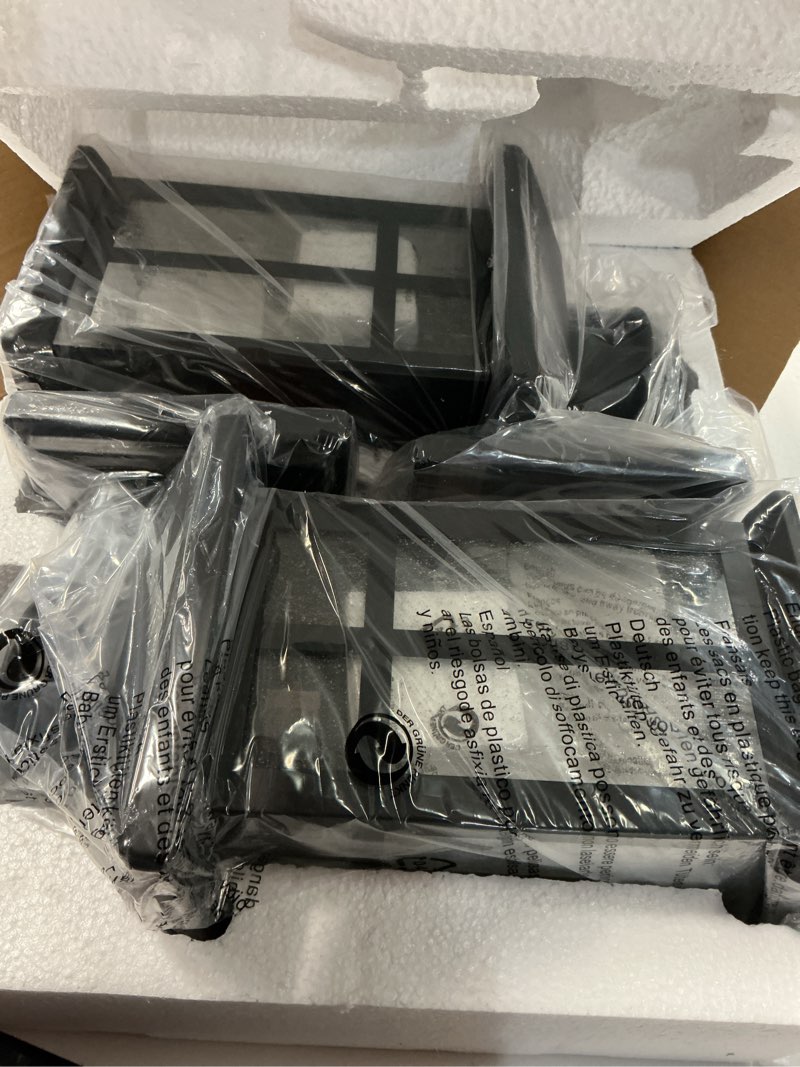 Condition photo showing Good Condition for Motion Sensor Outdoor Wall Lights 2 Packs- Updated Dusk to Dawn Outdoor Lighting, Exterior Light Fixtures with E26 Sockets & Tempered Glass, Wall Mounted Black Waterproof Outdoor Lights for House Black 2-Pack