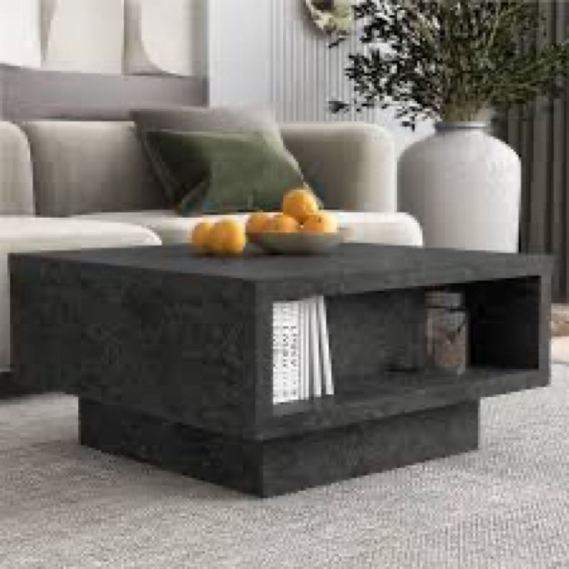 caomhan pedestal coffee table with storage