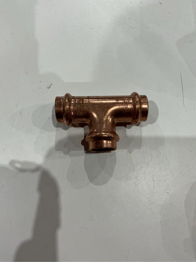 Streamline 3/4-in x 3/4-in x 1/2-in Copper Press Reducing Tee