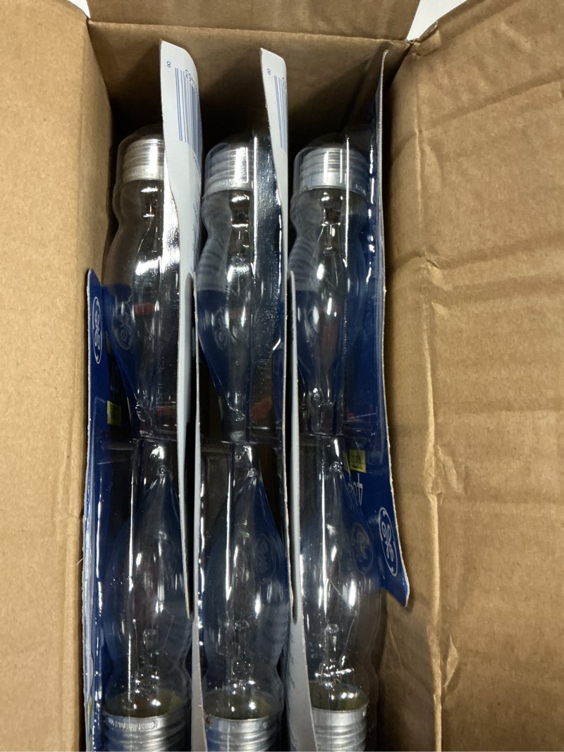 Condition photo showing New/Like New for ge crystal clear blunt tip decorative light bulbs (40 watt), 280 lumen, candelabra light bulb base, 10-pack chandelier light bulbs 1